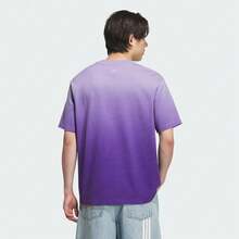 Adidas Originals Men's Dip Dye Short Sleeve T-Shirt, Knit Crew Neck Tee TKH1076 - Purple - View 4