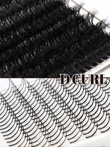 1盒/2盒，共592条。眉毛套装，单根式，D/DD卷度，效果长度0.35-0.63英寸。DIY假睫毛，60D+80D+100D混合密度，自然蓬松浓密，0.07毫米，类似狐狸毛。包含睫毛胶、镊子和刷子。适用于圣诞节、万圣节、派对、日常佩戴，是必备的美容工具，兼具美容与健康，可打造节日华丽妆容。睫毛套装，单根睫毛，假睫毛。 - 棕色 - 查看 8