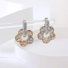 时尚五花耳环一对，适合女性佩戴 - 彩色 - 查看 7