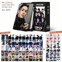 92 piezas/Caja ST RAYKID S (60 piezas Tarjetas LOMO + 32 piezas Pegatinas), Mercancía de fans K-POP, Edición limitada de fans SKZ, Tarjetas fotográficas, Pegatinas, Regalo de vacaciones - Multicolor - Ver 9