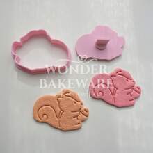 可爱松鼠图案饼干模具 卡通动物松鼠翻糖饼干切割模具 烘焙工具 - 動物 - 查看 3
