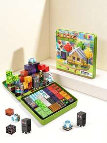 49-150Pcs Magnetic Building Blocks Game-Based Build Magwonder Cave World With Magnet Construction Toys STEM Sensory Gift For Boys Girls Birthday - Multicolor - View 3