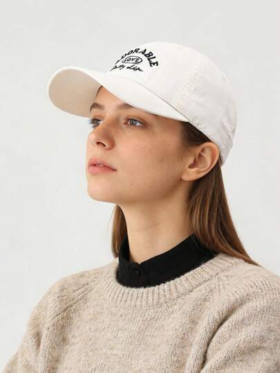 1pc Women's Baseball Cap, Casual Spring/Summer New High-Quality Cotton Sun-Shading Cap, Versatile For Daily And Outdoor Use