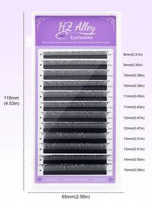 12排柔软细腻YY 0.07混合密度DIY睫毛嫁接专业高档睫毛材料单根嫁接自然绽放不脱落卷翘仿真睫毛浓密花型睫毛 - 查看 9