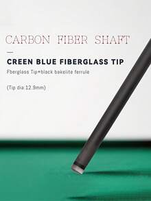 okhealing 1/2 Split Billiard Cue Stick Pro Taper Carbon Fiber Pool Cue 12.9mm Tip Length 147cm/58in Uni-Loc Pin Or 3*8-3 Joint 19Oz Can Install Counterweight Screws - Red - View 3