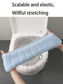 All Season Toilet Seat Cover, Winter Toilet Pad, Toilet Seat Cover, Toilet Pad, Travel Toilet Seat Cover, Suitable Gift For Women, Men, Moms, Travel Essential, Bathroom Decor Accessory, Home Decor, Christmas Decor, Household Items, Back To School Supplies - Multicolor - View 4