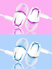 有线耳机，3.5mm接口，入耳式低音立体声耳机，带麦克风和音量控制，适合游戏 - 查看 7