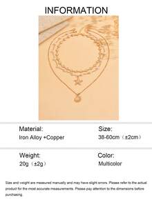 3pcs/Set Summer Bohemian Ocean Style Handmade Alloy Shell Necklace, Minimalist Faux Pearl Choker With Gold Starfish & Shell Pendant, Suitable For Beach Vacation, Daily Wear, Party, Dinner - Multicolor - View 5