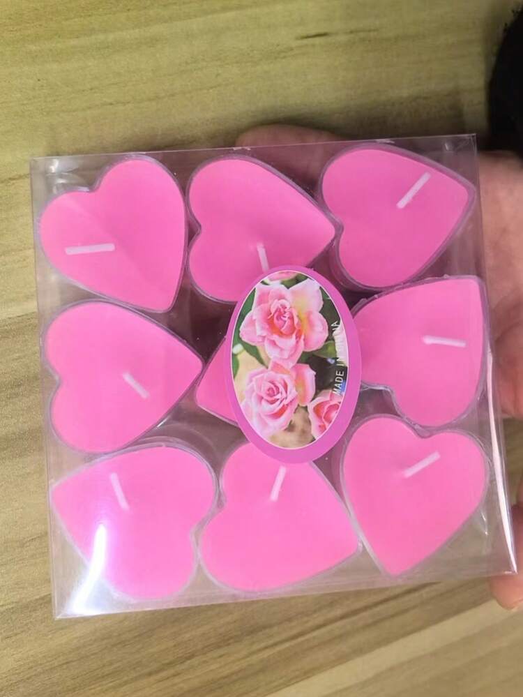 9件套什锦蜡烛套装 - 不对称蜡烛、心形蜡烛、茶蜡、浪漫心形蜡烛、婚礼派对家居装饰蜡烛、燃烧时间3.5-4小时、许愿蜡烛、生日万圣节应急照明蜡烛、母亲节蜡烛、父亲节蜡烛、复活节蜡烛、家居用品、情人节蜡烛、返校季蜡烛、圣诞节蜡烛 - 多色 - 查看 11