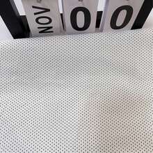 0.5米/1米/2米/3米/5米黑白芝麻圆点布料，1毫米迷你波点印花布，春夏衬衫、连衣裙、发圈、挂饰、桌布、DIY服装缝纫面料，按米出售，多种尺寸可选 - 白底小黑點棉織物 - 查看 7