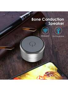 无线迷你骨传导音箱便携式立体声低音播放器，父亲节礼物，生日礼物，400mAh - 查看 7