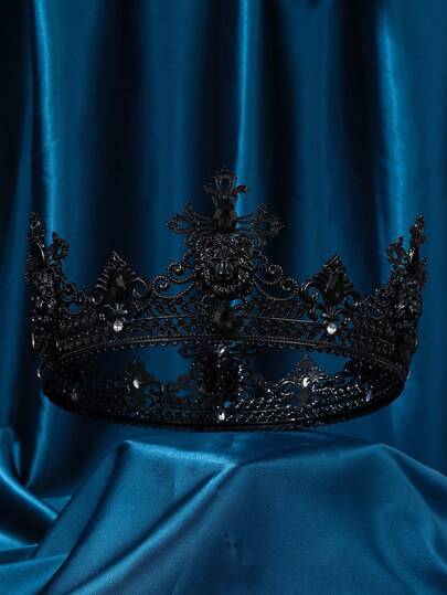 King Crown For Men, Men's Tiara Prince Diadem, Royal Medieval Hair Accessory For Cosplay Birthday Prom Halloween