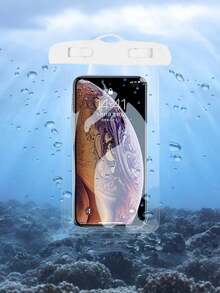 10pcs/Set Transparent Universal Waterproof Phone Pouch, Waterproof Phone Dry Bag, Waterproof Phone Case, Touchable Waterproof Phone Bag, Waterproof Phone Case For Swimming, PVC Phone Bag, Sealed Phone Bag, Waterproof Phone Case For Beach, Waterproof Phone Dry Bag For Swimming, Essential For Beach Travel And Vacation - 彩色 - 查看 10