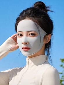 Elegant Breathable Sun Protection Face Mask, Solid Color, Elastic Fit Suitable For Summer Cycling And Daily Outings - Hand Wash Or Dry Clean, UV Protection, Face Mask, Mother's Day Gift - Multicolor - View 9