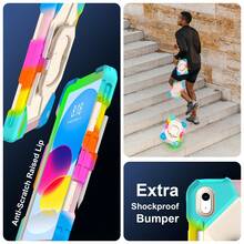 1pc 3-In-1 Anti-Drop Design, Adjustable Shoulder Strap, PC+Silicone Material, 360° Rotatable Handgrip Stand, Sturdy Protective Case Suitable Compatible With Ipad 11th (A16) 2025, 10th 2022, Galaxy Tab A11+ 2025/A9 Plus, Fashionable And Ideal For Gifts And Awards. - Multicolor - View 7