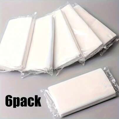 6-Pack Car Tissue Paper Refill, 180 Sheets Per Pack - Universal Visor Tissue Paper Replacement, Soft Disposable Tissue Refill Suitable For Car Tissue Box, Auto Interior Accessories, Travel Essential, Fit For SUV, Truck And Home Road Trip