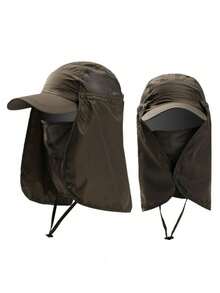 1 Pc Men And Women Hat Sunshade Cap Ride Sunscreen Cap Face Ultraviolet Hat Sun Hat - Conventional - View 20