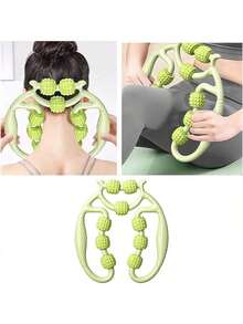 1 máy mát xa chân hình tròn, con lăn yoga thư giãn cơ bắp chân, máy mát xa chân 9 bánh - Nhiều màu - Xem 3