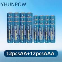 Pilas alcalinas AA/AAA de 1,5V, recargables, de alta capacidad y larga duración para dispositivos electrónicos diarios - Ver 7