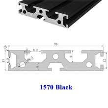 Perfil de aluminio 1570, estándar europeo, 15x70mm, perfiles de extrusión con ranura en, marco guía de carril lineal anodizado para, 1. 7XZR - 1570-4.3 - Ver 4