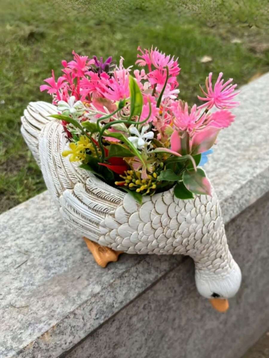 可爱奶牛造型花盆，动物造型多肉植物花盆，室内外皆宜，迷你仙人掌盆，花园桌面家居装饰，送给植物爱好者的礼物 - 多款 - 查看 1