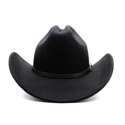 Sombrero de vaquero occidental Vintage para Hombre, vaquera de Jazz para caballero con ala ancha de cuero, Sombrero para Iglesia, Gorras para Hombre HI1J