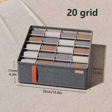 1 pieza Caja de almacenamiento plegable para ropa interior, organizador de cajón de estilo con múltiples compartimentos para sostenes, ropa interior, calcetines, adecuado para armario, dormitorio, hogar, dormitorio, ahorro de espacio, también se puede usar como decoración, decoración navideña, decoración de habitación, decoración del hogar, organizador de almacenamiento, artículo esencial de viaje - Multicolor - Ver 12