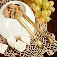 8pcs-Luxury Golden Mini Serving Tongs, Premium Stainless Steel Sugar Cube Tongs, Ice Tongs, Stainless Steel Food Tongs For Household, Perfect For Snacks/Appetizers/Candies/Cheese/Charcuterie Boards/Tea Parties/Mother's Day/Weddings/Housewarming, Mirror Polished,Halloween, Christmas, Thanksgiving, Harvest Festival, Autumn Decorations, Gifts - Vàng - Xem 10