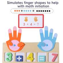 Montessori Math Board Toy - Double-Sided Finger Counting Number Tracing Board Number Blocks Wooden Math Manipulatives For Ages 3-6 Preschool Classroom Homeschool Educational Games - As Pic - View 7