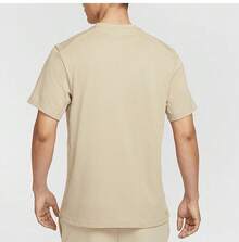 Nike Camiseta casual de cuello redondo y manga corta para hombre - Caqui - Ver 2