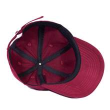 Unisex Cap With Motivational Phrase "Good Life, Breeze And Peace" Curved Brim Adjustable Hat Basic Vintage Style Classic Casual Everyday Premium Fabric For Outings, Sun, Heat, And Holidays - 紅色 - 查看 2