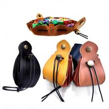 高级复古骰子袋，仿皮抽绳收纳袋，配有便捷的按扣，完美适用于角色扮演游戏和万智牌游戏，PU皮革骰子托盘，珠宝收纳抽绳袋，适合存放角色扮演游戏硬币、棋盘游戏配件、骰子，大容量，方便实用，适用于游戏收纳、骰子游戏、棋盘游戏、卡牌游戏、珠宝收纳、桌面收纳、桌面装饰、赌场、棋室、饮酒游戏、游戏礼品、男士礼品。 - 彩色 - 查看 3