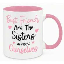 可爱友情马克杯，趣味生日/圣诞礼物，送给最好的朋友、姐妹、伴侣、丈夫、妻子、同事，表达感谢、感恩之情，咖啡杯/茶杯，“你永远是我最好的朋友” - 彩色 - 查看 11