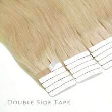 Straight Tape In Human Hair Extensions 18 Inch Invisible Tape In Extensions Color 20 Pcs Tape In Real Human Hair Extensions 50 Gram Natural Black #1B - S613 - View 4