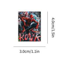 Marvel 63 piezas Pegatinas de arte dibujado a mano de  , paquetes de collage populares de , pegatinas de colección de fans para decoración de dormitorio infantil. Decoración de fiesta temática, regalo del Día del Niño. - Multicolor - Ver 8