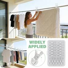 10个3.5英寸厚透明塑料弹簧夹 | 多用途气球拱门固定夹，适用于背景板固定，坚固耐用的工艺夹，适用于生日派对装饰、木工项目和摄影工作室，业余爱好者必备工具包 - 彩色 - 查看 4