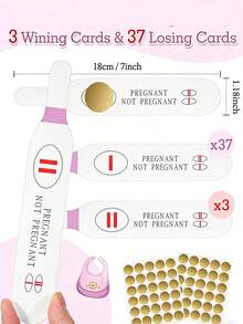 40张蓝色刮刮式验孕套装，适合男宝宝的迎婴派对游戏 - 彩色 - 查看 10