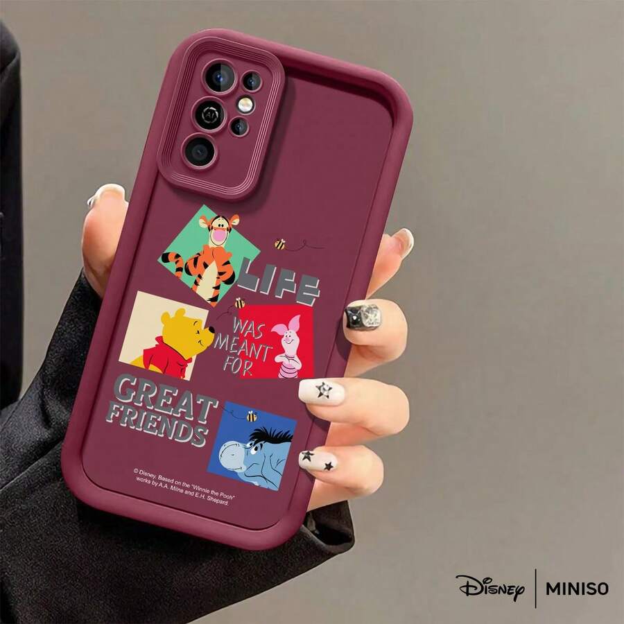 Miniso Disney Winnie The Pooh Life Was Meant For Great Friends Phone Case Suitable For Samsung Galaxy S25 Ultra/S25 Plus/S25/Galaxy S24 Ultra/S24 Plus/S24/S24 FE/S23 Ultra/S23 FE/S22Ultra/S22 Plus/S22/S21 Ultra/S21 Plus/S21/S21 FE/A13/A14/A15/A16/A17/A33/A34/A35/A36/A52/A53/A54/Galaxy Note20Ultra/Galaxy Note20 Galaxy S25 Case Galaxy S25 Case Galaxy S25 Ultra Case Plus Stocking Stuffers The Girlfriend - Màu Đỏ Sâu - Xem 1