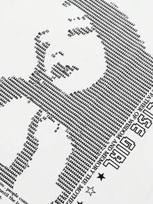 Tiny Spark Men's Fashionable Figure Print White Short Sleeve T-Shirt - White - View 5