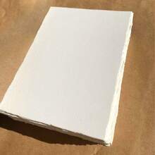 Giấy vẽ màu nước thô, định lượng 300g/25 tờ, chất lượng cao, giấy vẽ thủ công, giấy thô, thiết kế xé mép, phù hợp cho người mới bắt đầu, sinh viên và nghệ sĩ, cũng thích hợp cho việc làm sổ lưu niệm và thiệp mời đám cưới. - 10,2*15,2cm - Xem 14