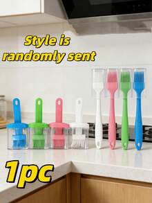 1pcOil Brush For Kitchen BBQ Camping Outdoor Picnic Use, Household Oil Brush For Baking And Cooking, Creative Oil Brush With Oil, Kitchen Accessories, BBQ Accessories, High Temperature Resistant Cooking Kitchen Pancake Household Baking Cooking Oil With Bottle Brush, Holiday Gift For Wife And MotherStyle And Color Randomly Sent] - Oil Brush With Bottle - View 18