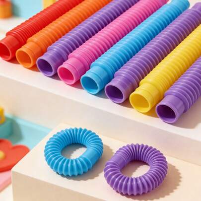 10pcs Pop Tubes Sensory Toys: Great For Developing Fine Motor Skills, Perfect Christmas & !,Sensory Toys,Kids Toys,Party Favors For Kids