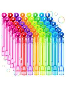 6/12/24/48支装随机迷你试管泡泡水便携式泡泡棒不易碎泡泡玩具（空管，不含泡泡液） - 彩色 - 查看 5