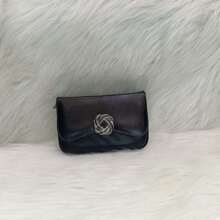 Juzia bolsas bolsa pequena com corrente para a noite - Preto - Visão 2