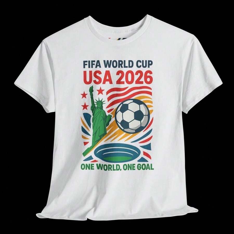 Personalized FIFWorld Cup USA 2026 T-Shirt, Soccer Fan Gift BER7F - trắng - Xem 1