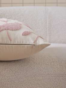 LCUHPCL 1pc Spring/Summer Charming 3D Embroidered Bird & Tree Decorative Pillow Cover, Suitable For Living Room, Bedroom, Party, Sofa And Various Environments - Pink - View 9
