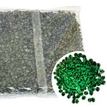 1550 Piezas Separador abecedario acrílico luneta letra para bisutería y manualidades cuencas abalorios - abecedario negro fosfo - Ver 1