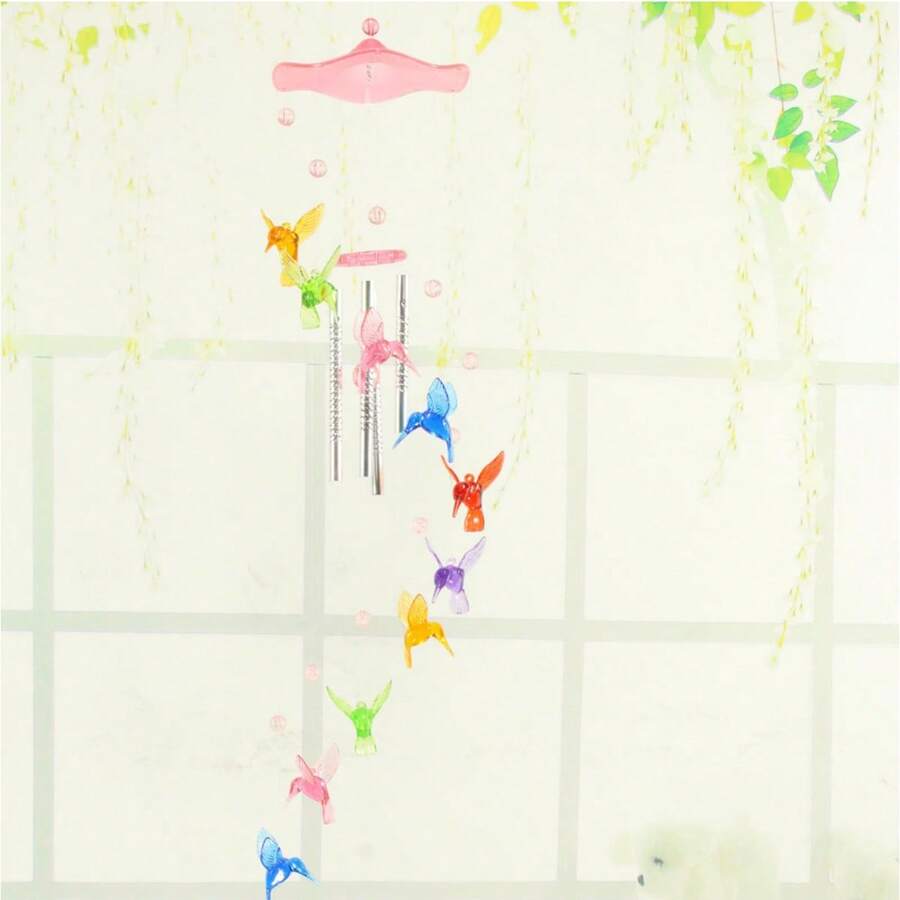 Campanas Colgante De Viento Colibrí Delfines Libertad Y Amor