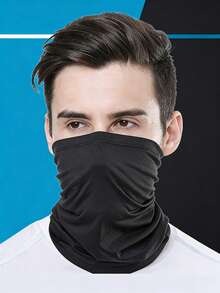 1pc/2pcs Men's And Women's Same UPF Sunscreen, Windproof, Dustproof, Breathable Face Mask, Black Neck Mask, Suitable For Outdoor Sports Such As Riding, Motorcycle, Skiing, Etc. It Is A Good Choice For Windproof And Sun Protection In Summer And The Perfect Summer Gift,Festival,Travel - Face Mask - View 2