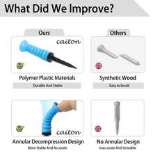 Caiton 5支装高尔夫球座采用优质橡胶和高品质塑料制成，经久耐用。其高弹性的环状减压设计和低阻力设计增强了稳定性，完美提升了高尔夫体验。 - 彩色 - 查看 5